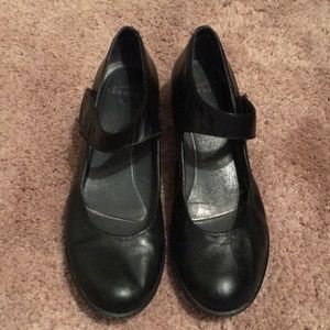 Dansko Black Leather Mary Janes